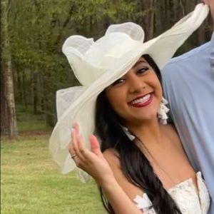 Derby Hat-Off-white/cream-worn once!